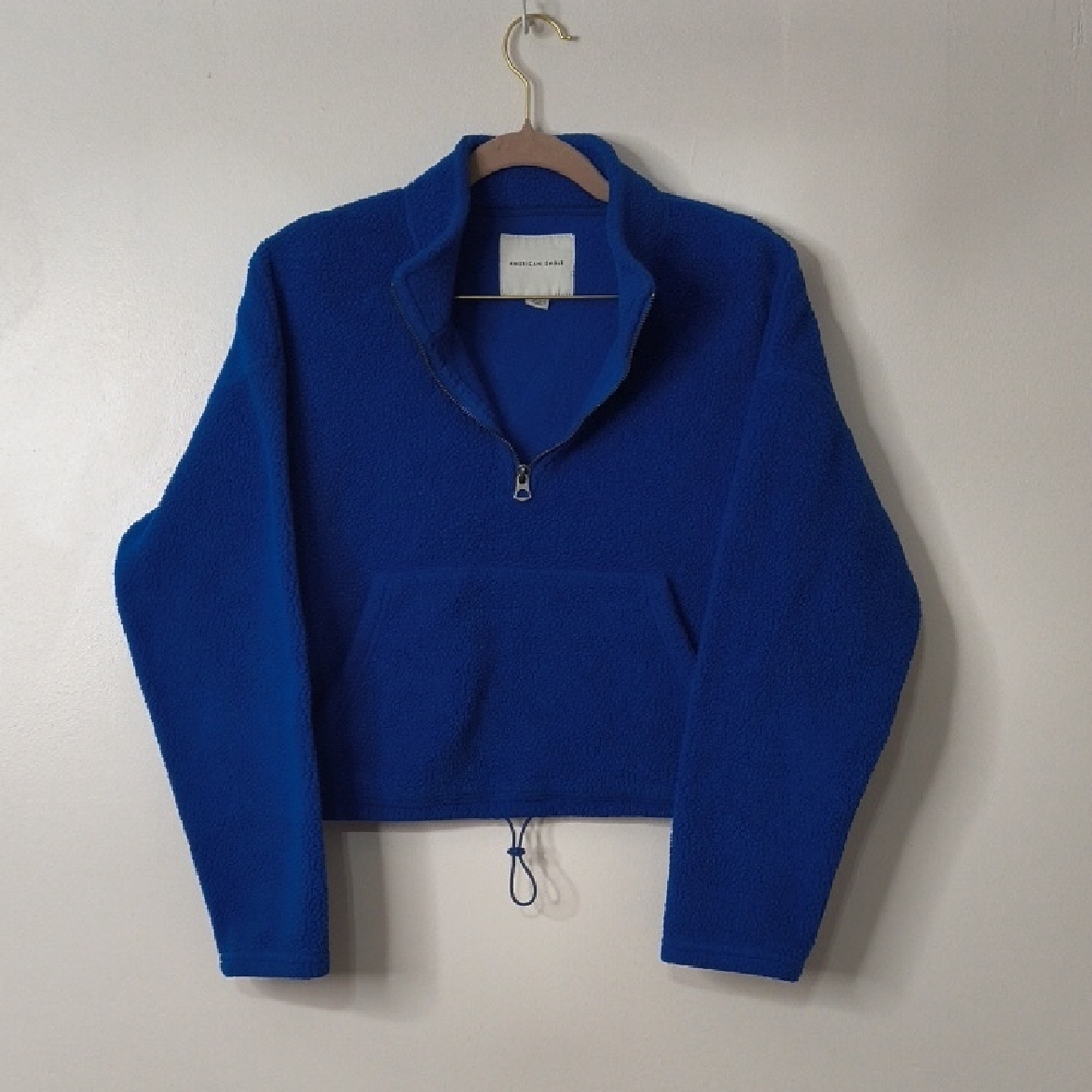 American Eagle Royal Blue Fleece Pullover